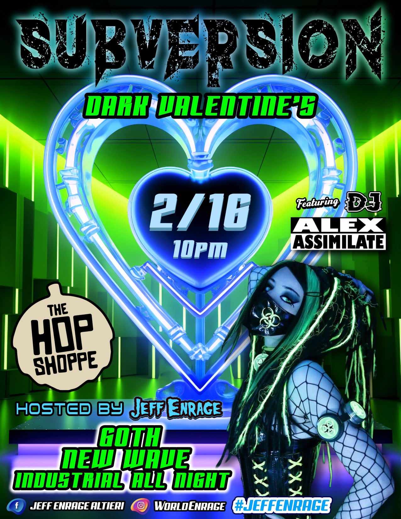 2/16 Dark Valentine @ The Hop Shoppe